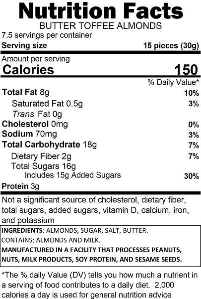 Butter Toffee Almonds