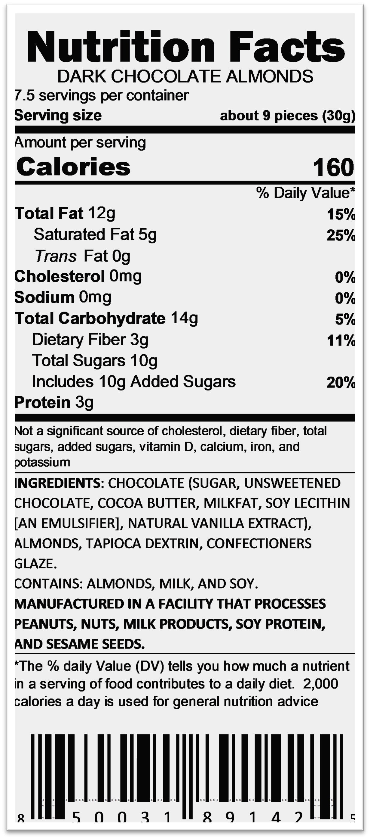 Dark Chocolate Almonds