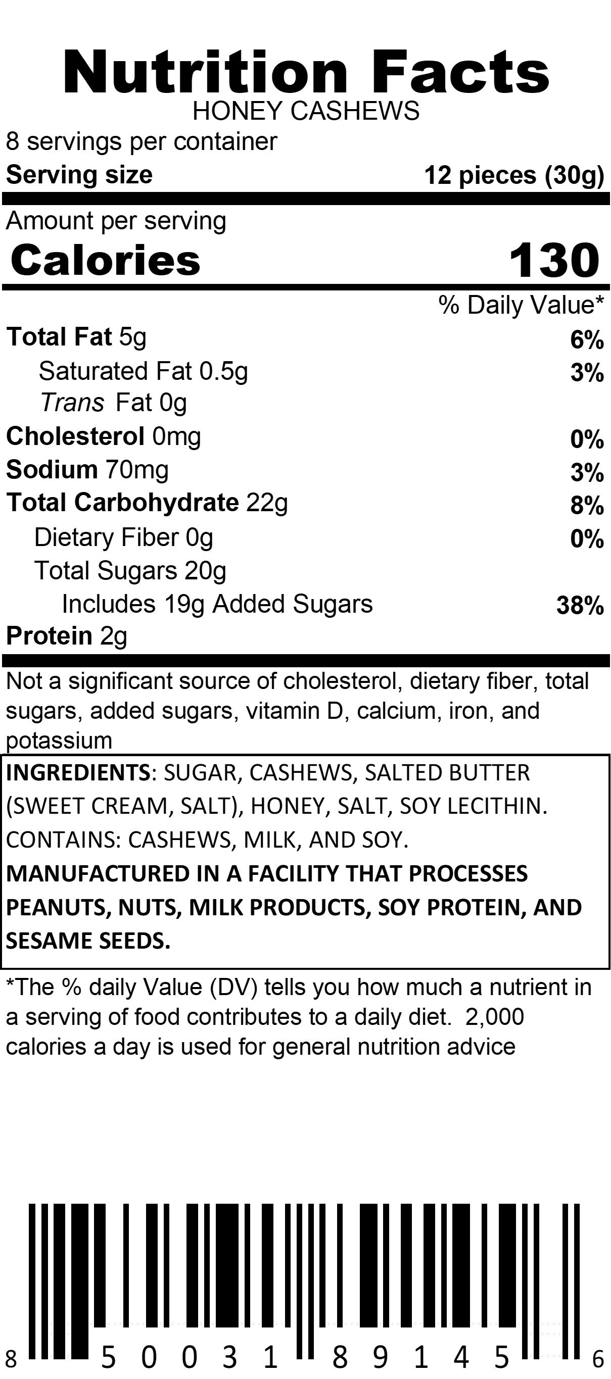 Honey Cashews