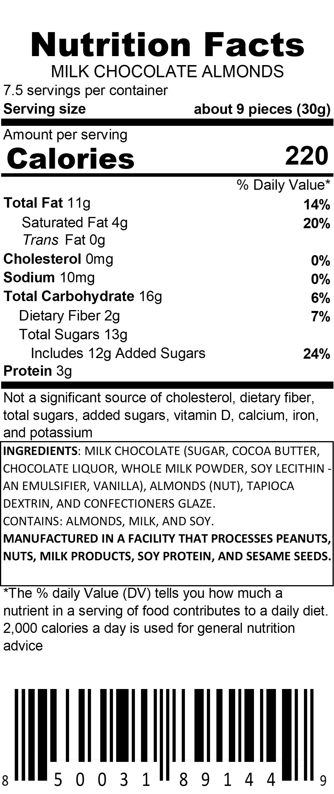 Milk Chocolate Almonds