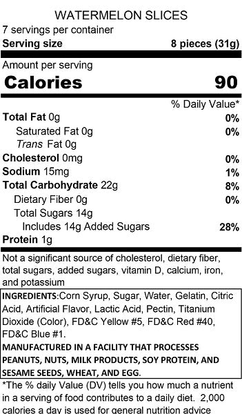 Gummy Watermelon Slices