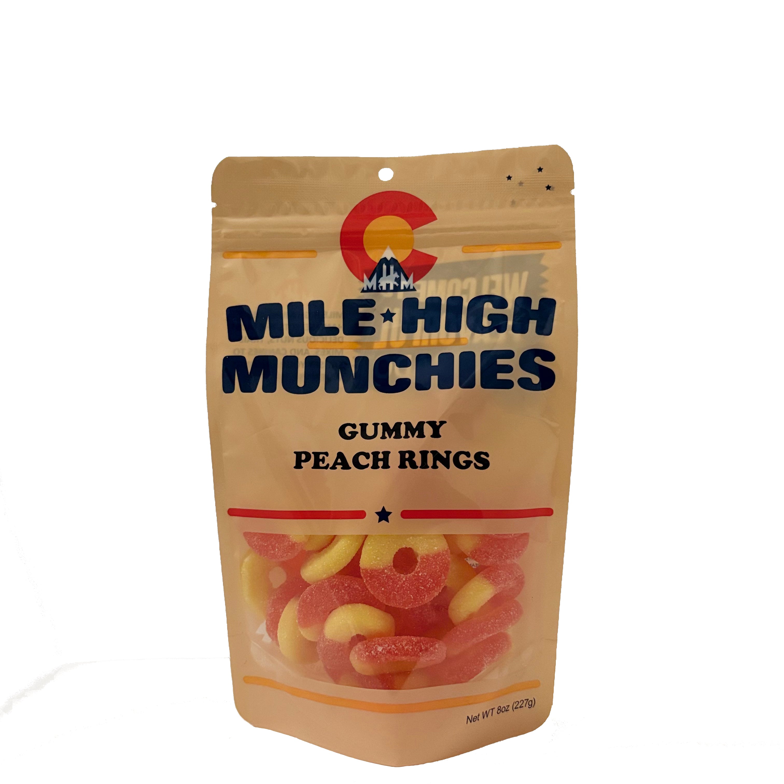 Gummy Peach Rings | Colorado Candy Snacks & Gifts | Mile High Munchies