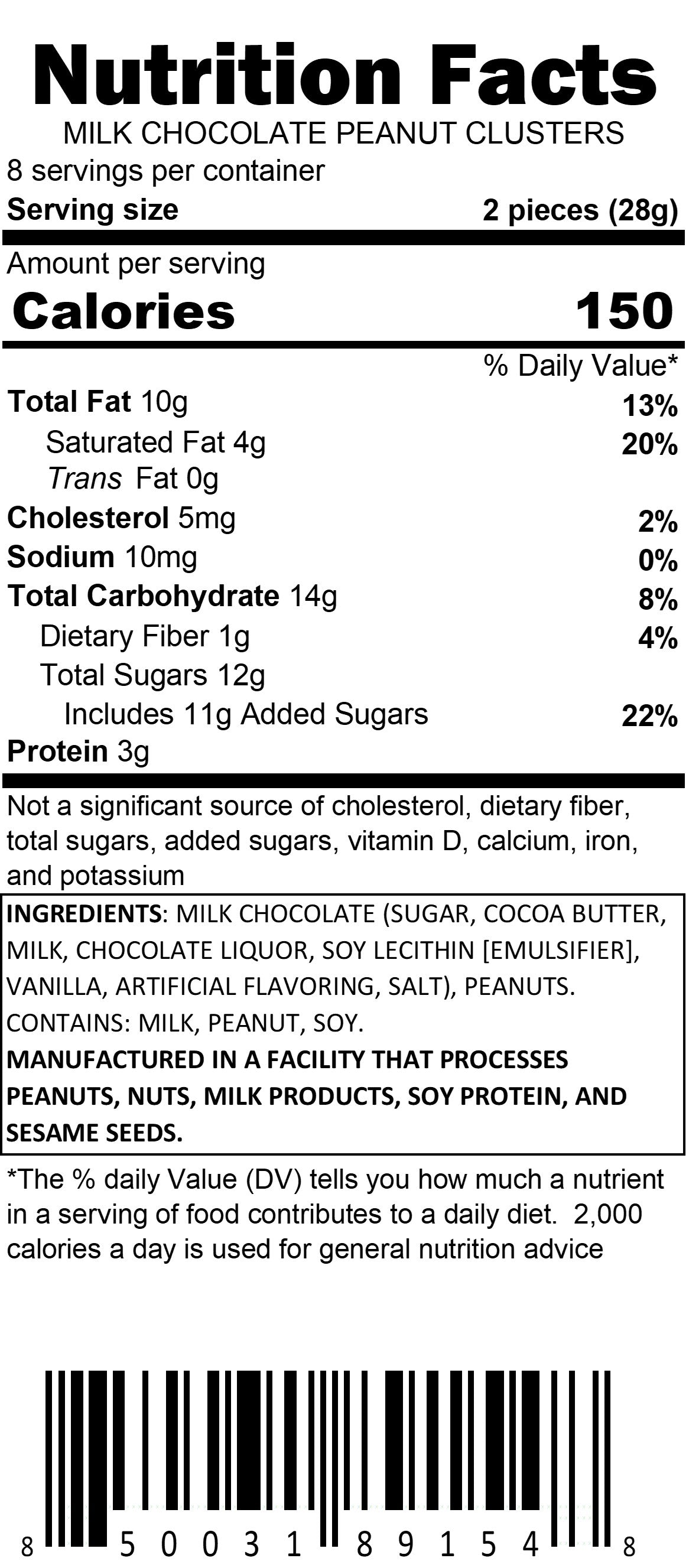 Milk Chocolate Peanut Clusters